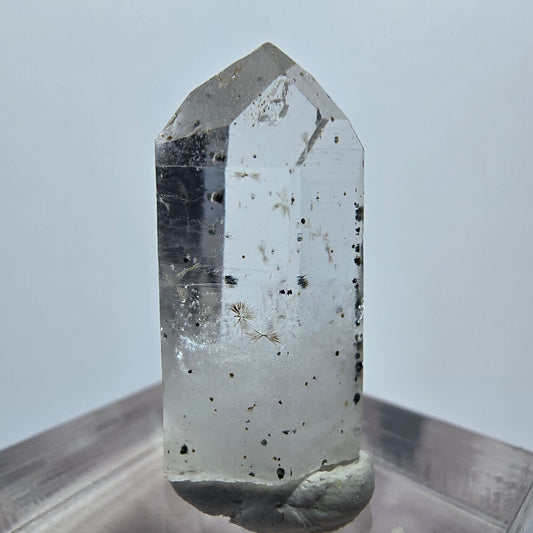 Lemurian Phantom Quarz mit Hämatit Streep Mine Goboboseb, Namibia 25*13*11mm
