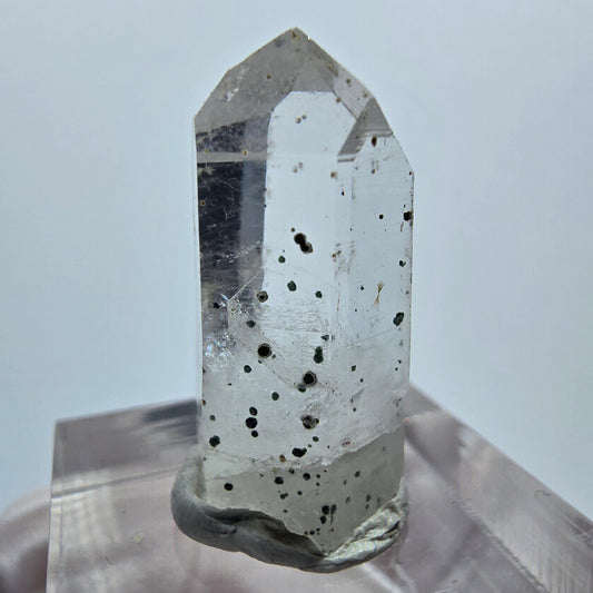 Lemurian Phantom Quarz mit Hämatit Streep Mine Goboboseb, Namibia 25*13*11mm