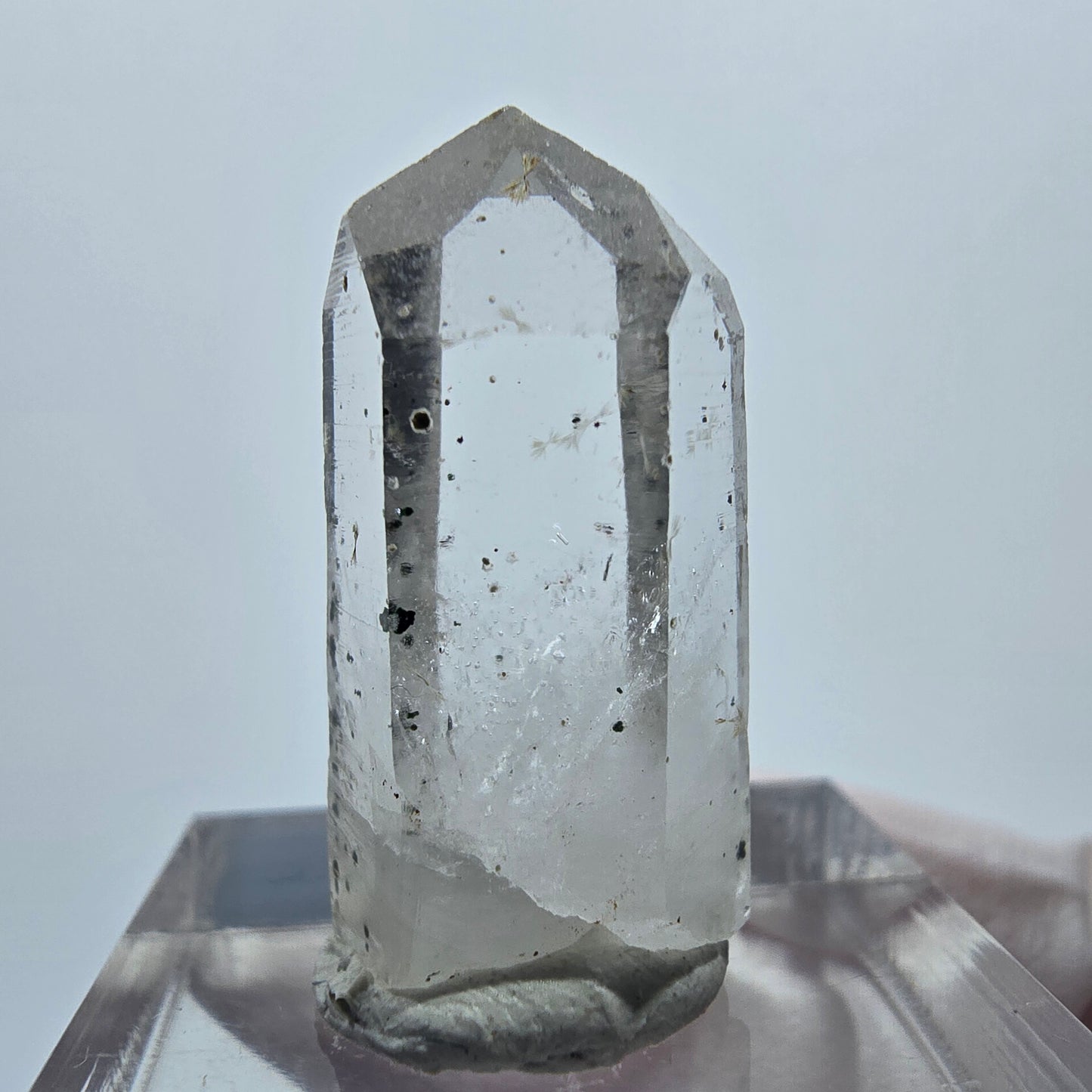 Lemurian Phantom Quarz mit Hämatit Streep Mine Goboboseb, Namibia 25*13*11mm