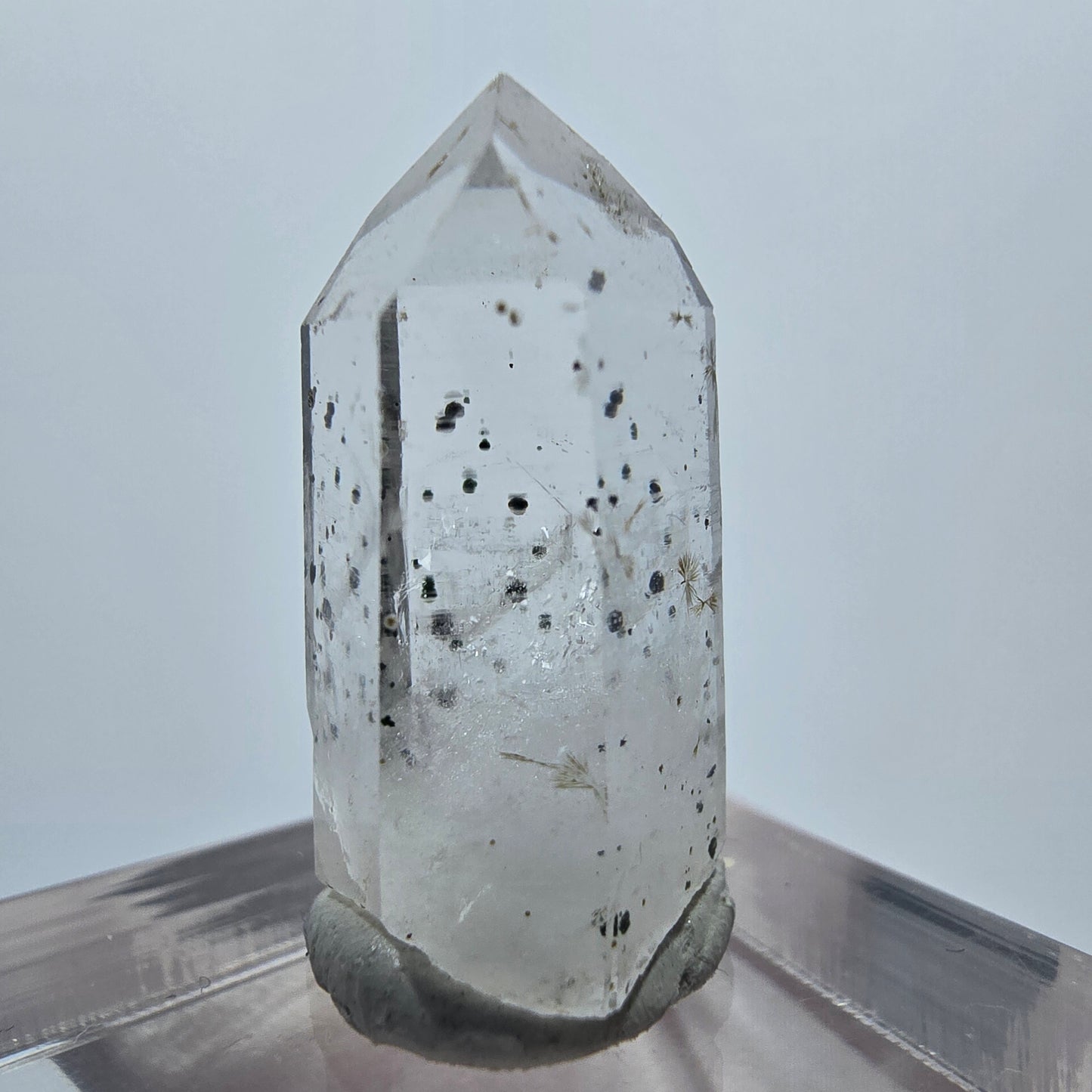 Lemurian Phantom Quarz mit Hämatit Streep Mine Goboboseb, Namibia 25*13*11mm