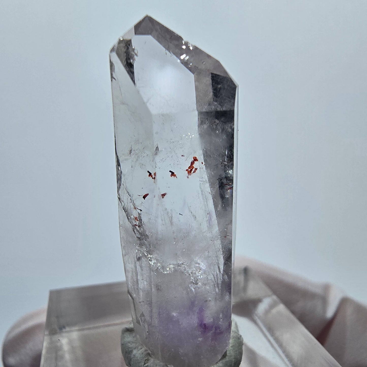 Harlekin Lemurian Phantom Amethyst Streep Mine Goboboseb, Namibia 32*10*8mm