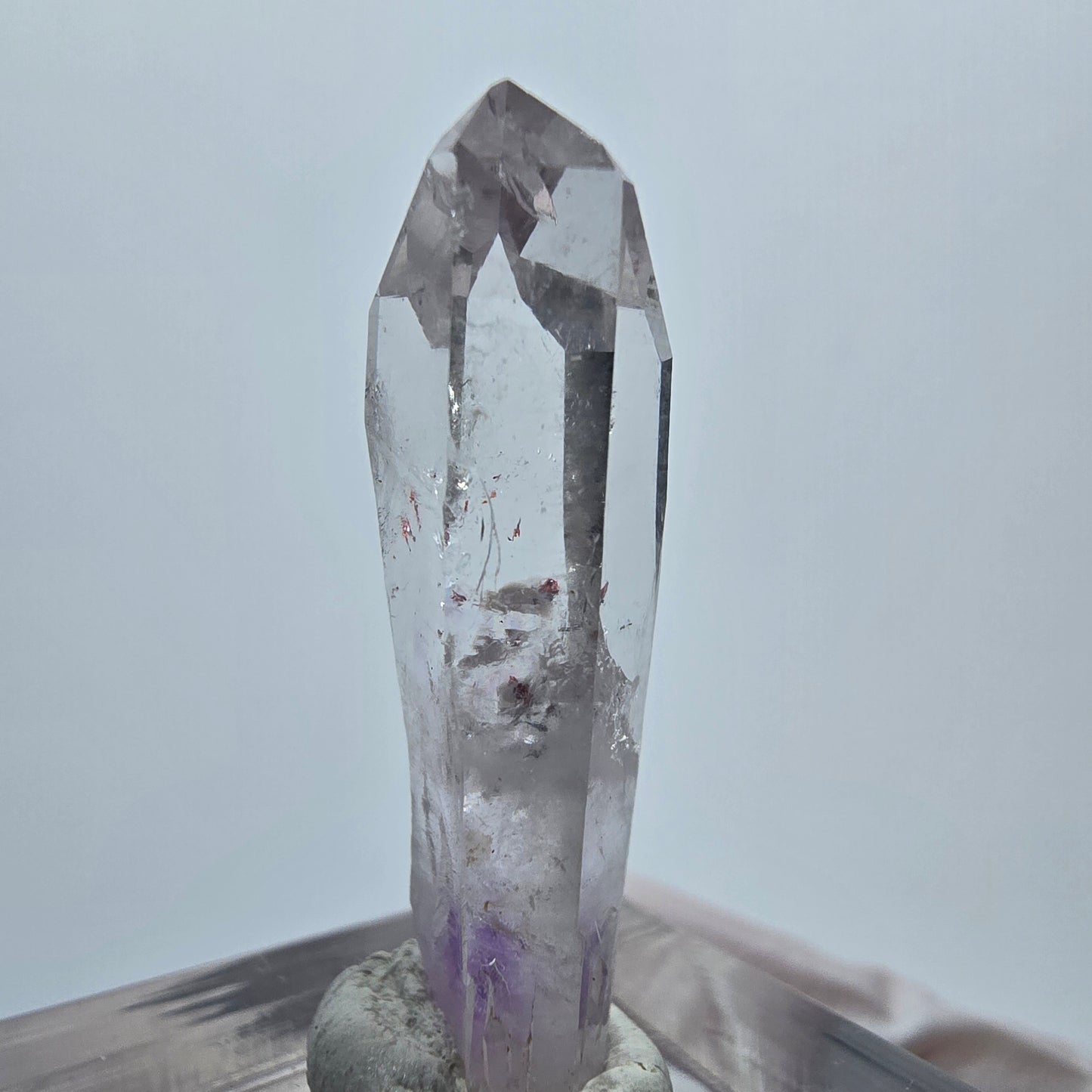 Harlekin Lemurian Phantom Amethyst Streep Mine Goboboseb, Namibia 32*10*8mm