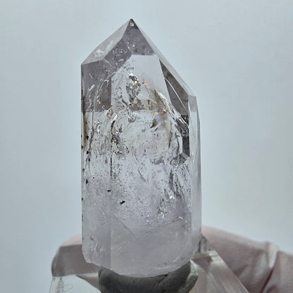 Enhydro Phantom Quarz mit Hämatit, 1x Blase Streep Mine Goboboseb, Namibia 38*17*14mm