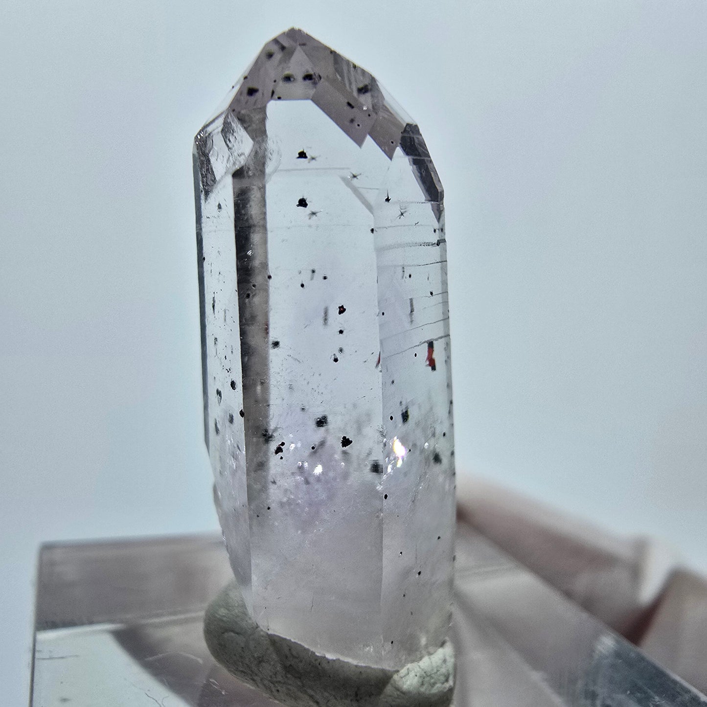 Lemurian Phantom Amethyst mit Hämatit Streep Mine Goboboseb, Namibia 27*11*11mm