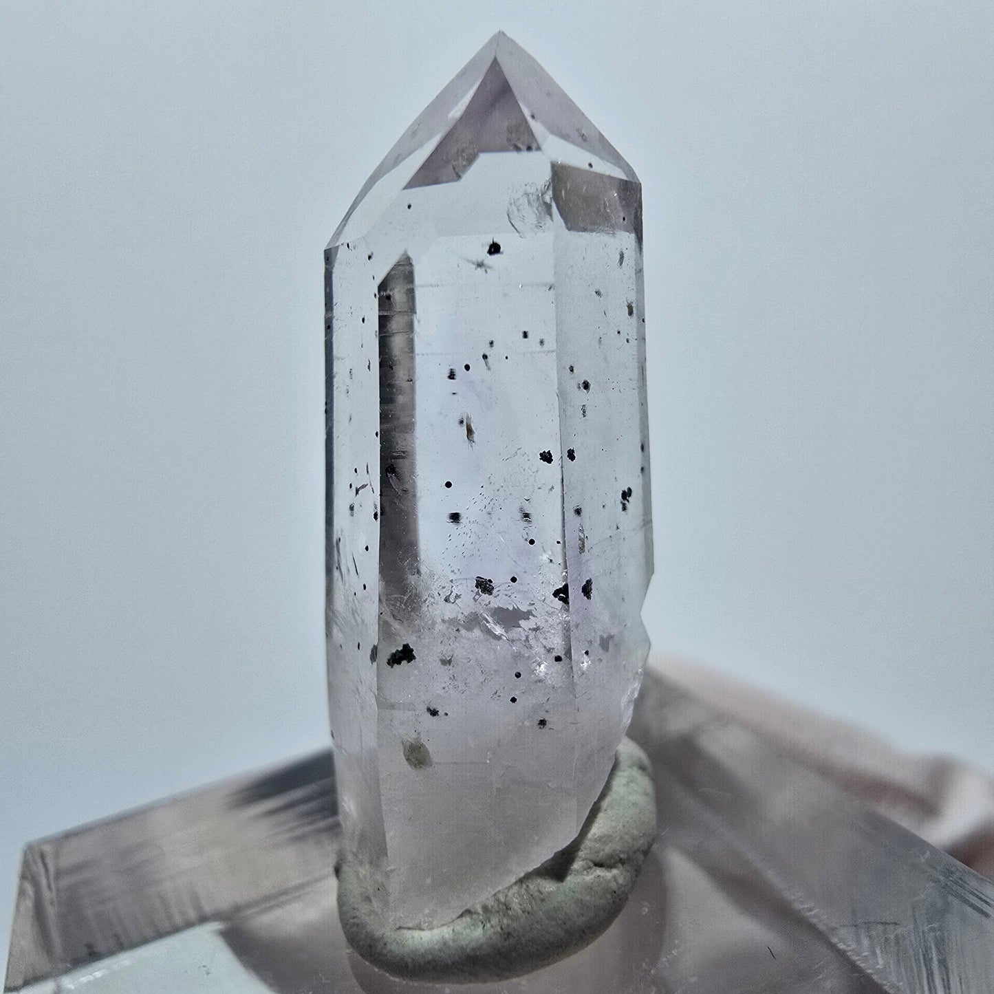 Lemurian Phantom Amethyst mit Hämatit Streep Mine Goboboseb, Namibia 27*11*11mm