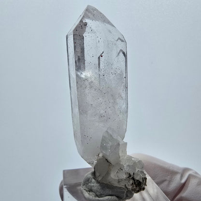 Phantom Rauchquarz Hämatit DT Zepter mit Matrix Goboboseb, Namibia 54*24*17mm