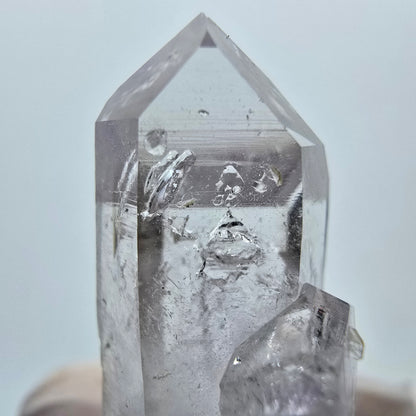 Enhydro Lemurian Phantom Amethyst, 1x Blase Streep Mine Goboboseb, Namibia 37*18*14mm