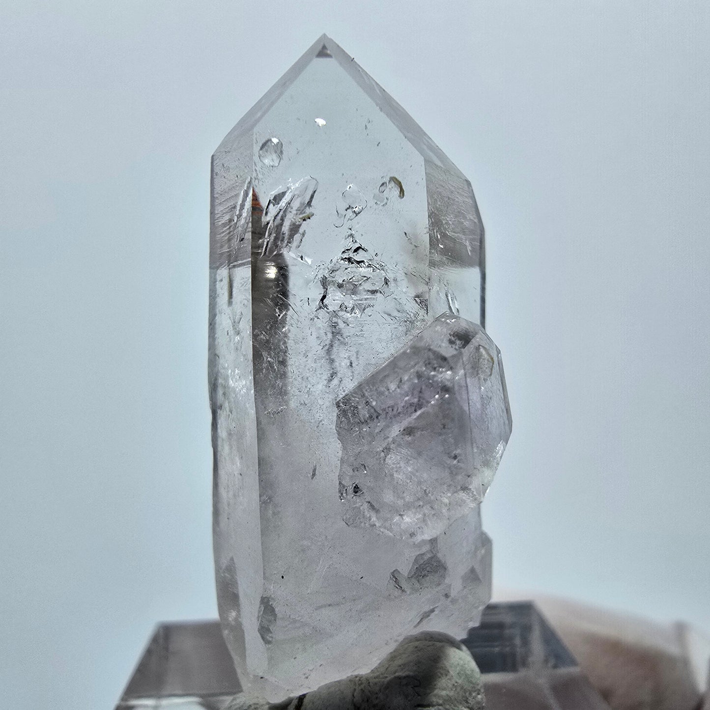 Enhydro Lemurian Phantom Amethyst, 1x Blase Streep Mine Goboboseb, Namibia 37*18*14mm