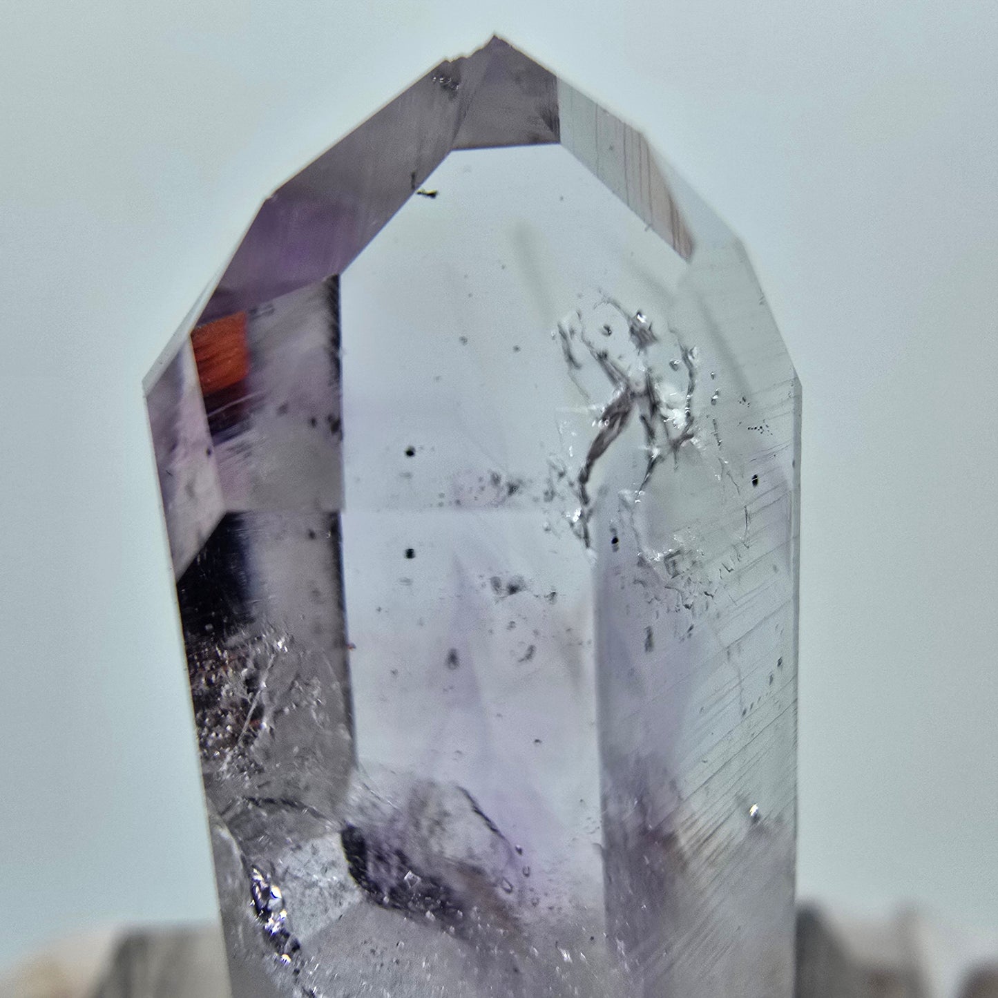 Lemurian Phantom Amethyst Spitze Streep Mine Goboboseb, Namibia 30*14*11mm