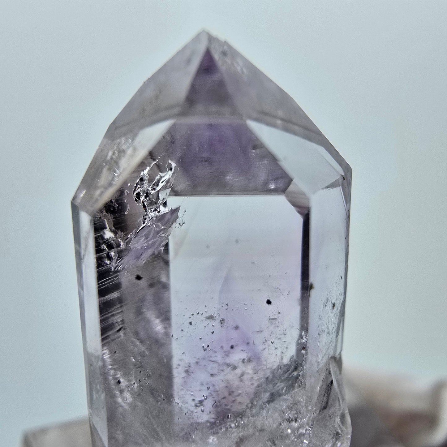 Lemurian Phantom Amethyst Spitze Streep Mine Goboboseb, Namibia 30*14*11mm