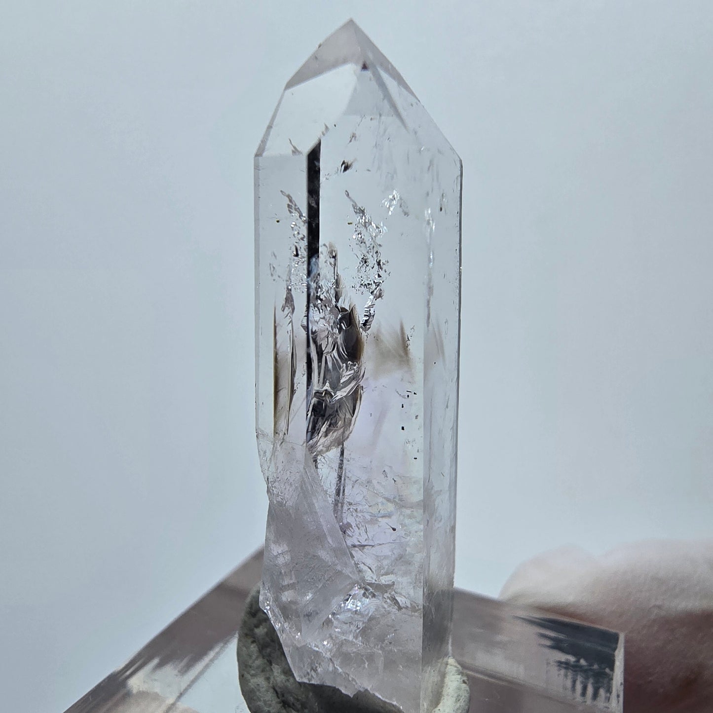 Lemurian Phantom Amethyst Spitze Streep Mine Goboboseb, Namibia 37*12*8mm