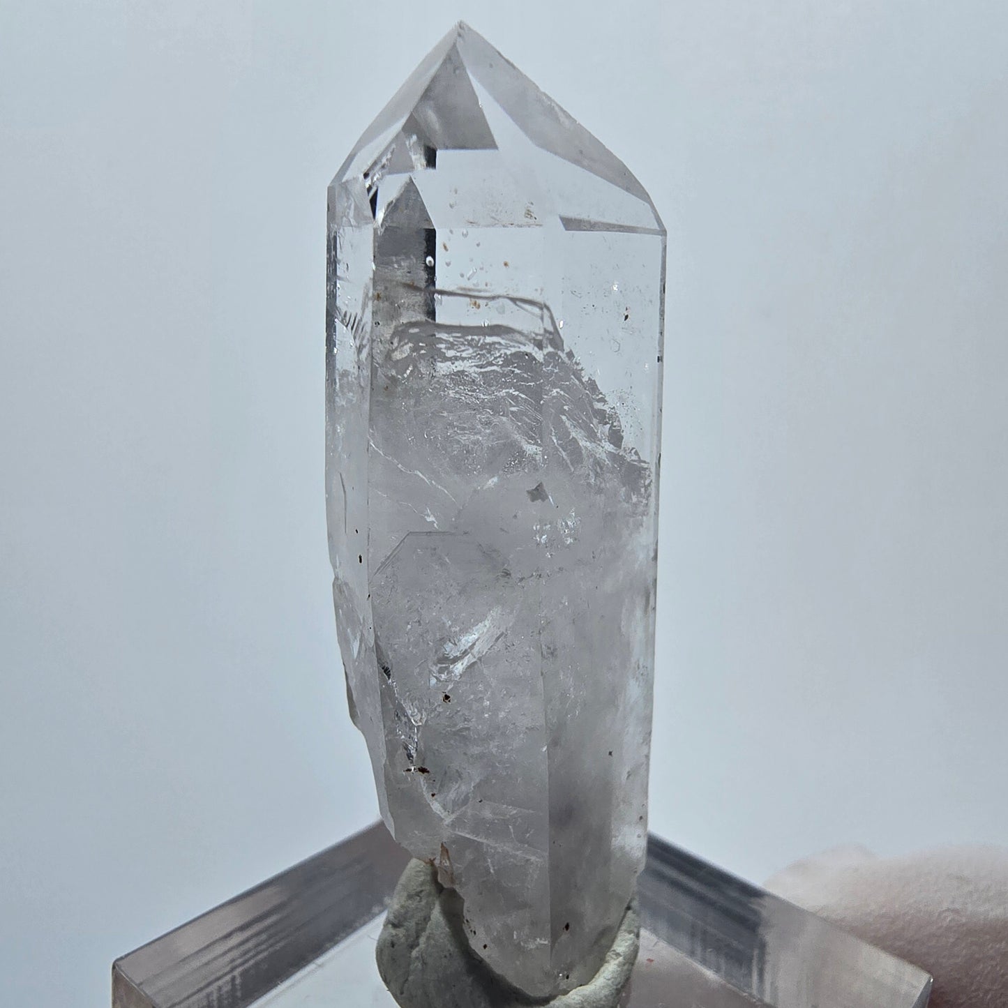 Lemurian Phantom Quarz Spitze Streep Mine Goboboseb, Namibia 44*16*11mm