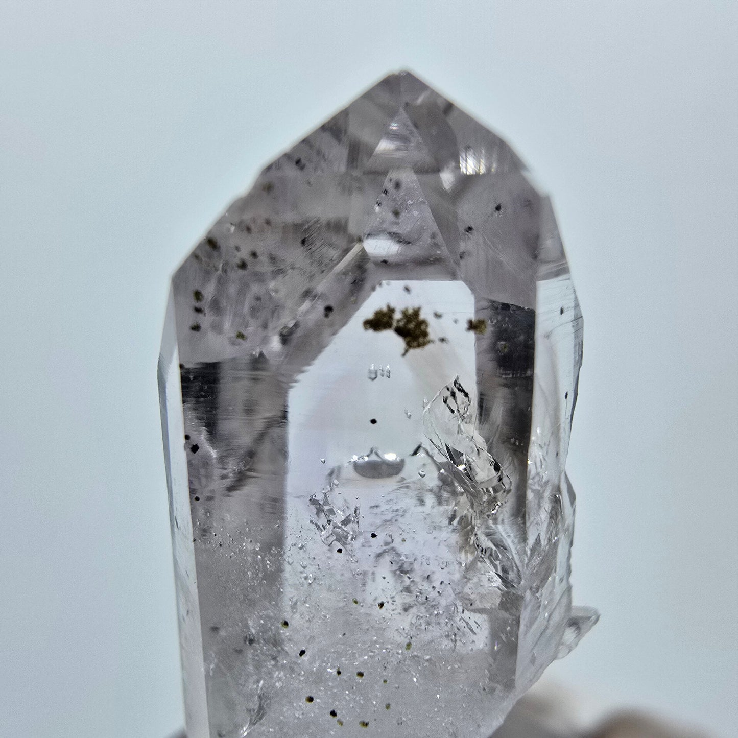 Lemurian Phantom Amethyst Spitze Streep Mine Goboboseb, Namibia 33*12*10mm