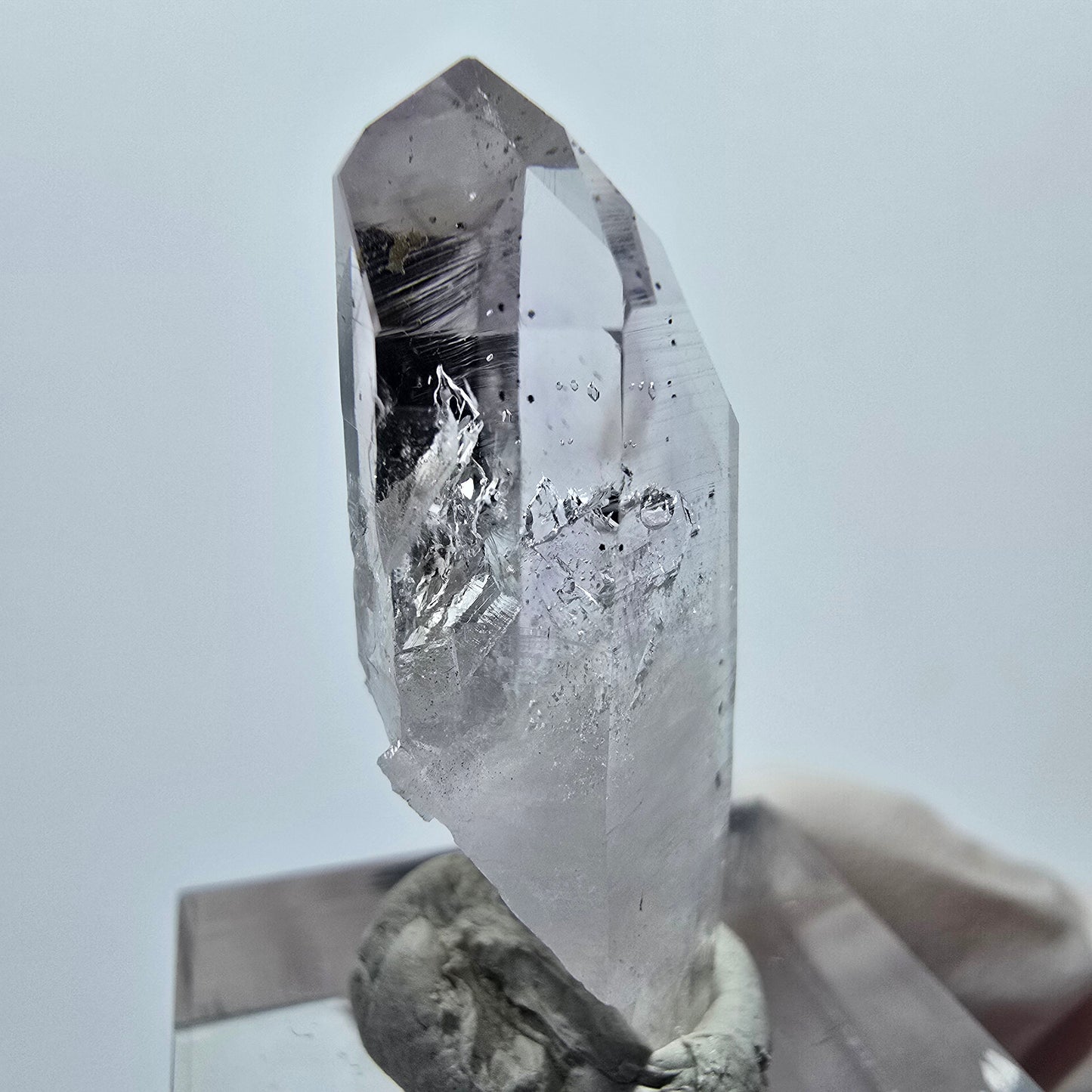 Lemurian Phantom Amethyst Spitze Streep Mine Goboboseb, Namibia 33*12*10mm