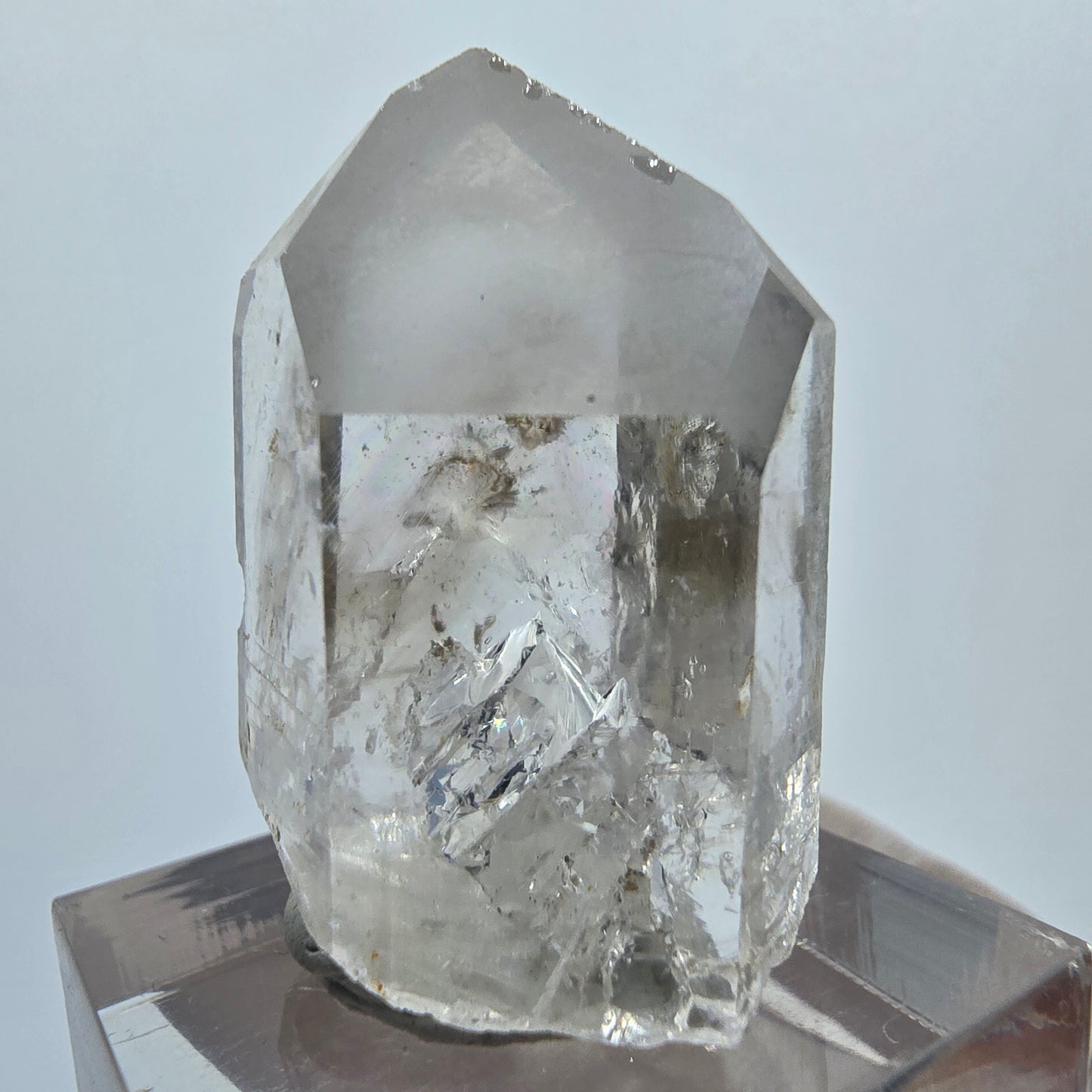 Lemurian Phantom Quarz Spitze Streep Mine Goboboseb, Namibia 32*23*18mm
