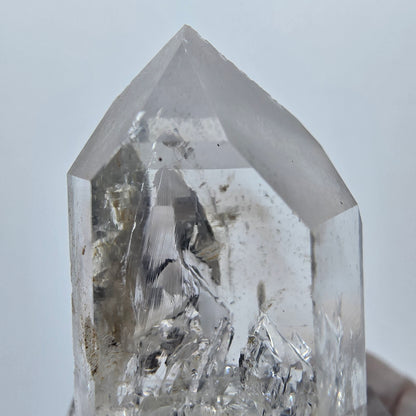 Lemurian Phantom Quarz Spitze Streep Mine Goboboseb, Namibia 32*23*18mm