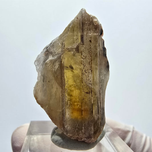 Seltener Baryt X Kristall, braun gelb Brukkaros, Namibia 35*20*17mm