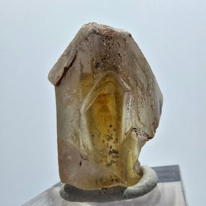 Cristal de barytine rare, jaune brunâtre, Brukkaros, Namibie, 30*18*19 mm 