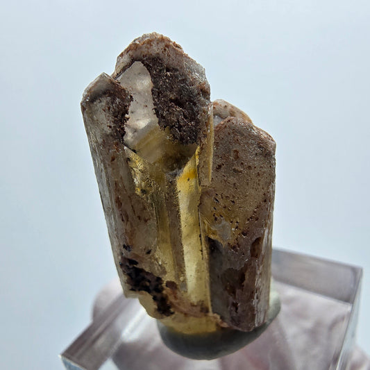 Seltener Baryt X Kristall, braun gelb Brukkaros, Namibia 33*18*17mm