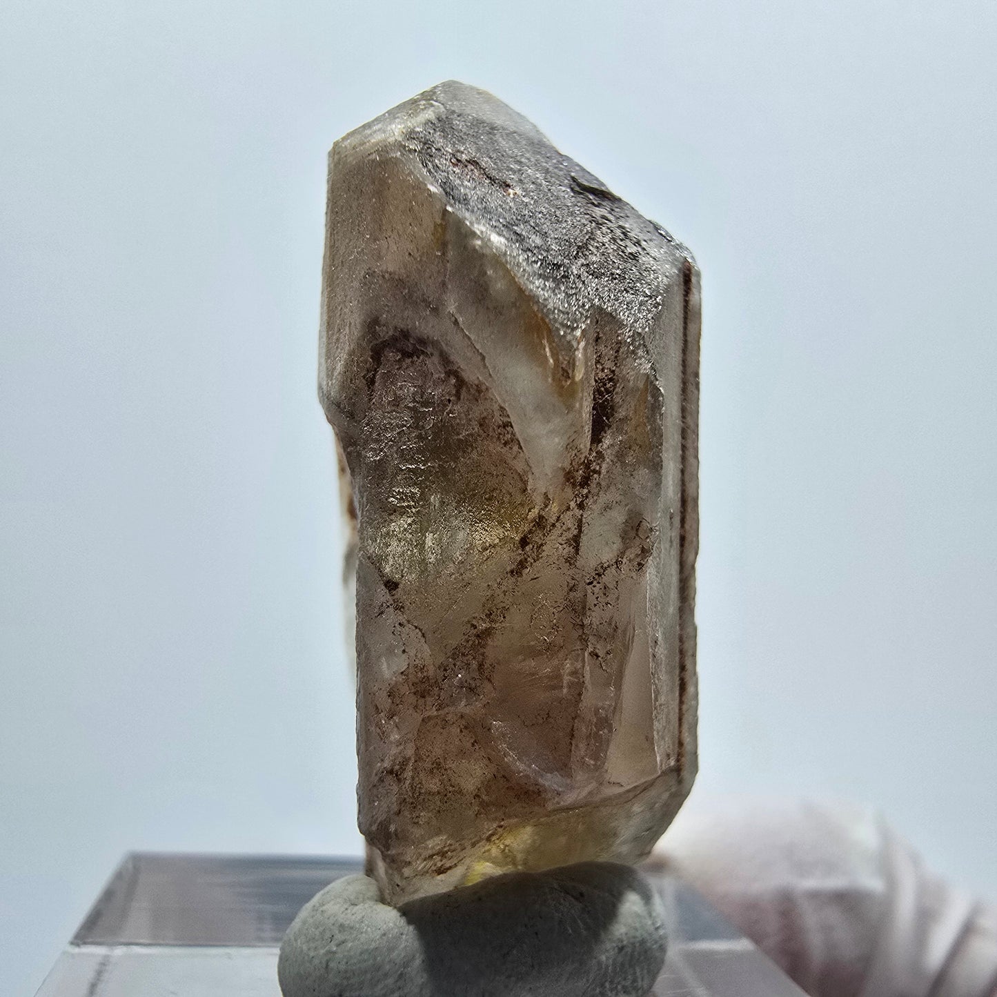 Seltener Baryt X Kristall, braun gelb Brukkaros, Namibia 35*17*14mm