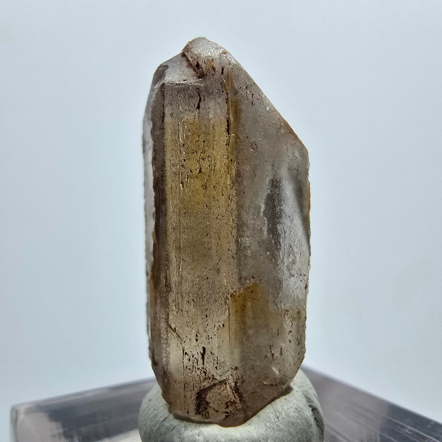 Seltener Baryt X Kristall, braun gelb Brukkaros, Namibia 29*12*9mm