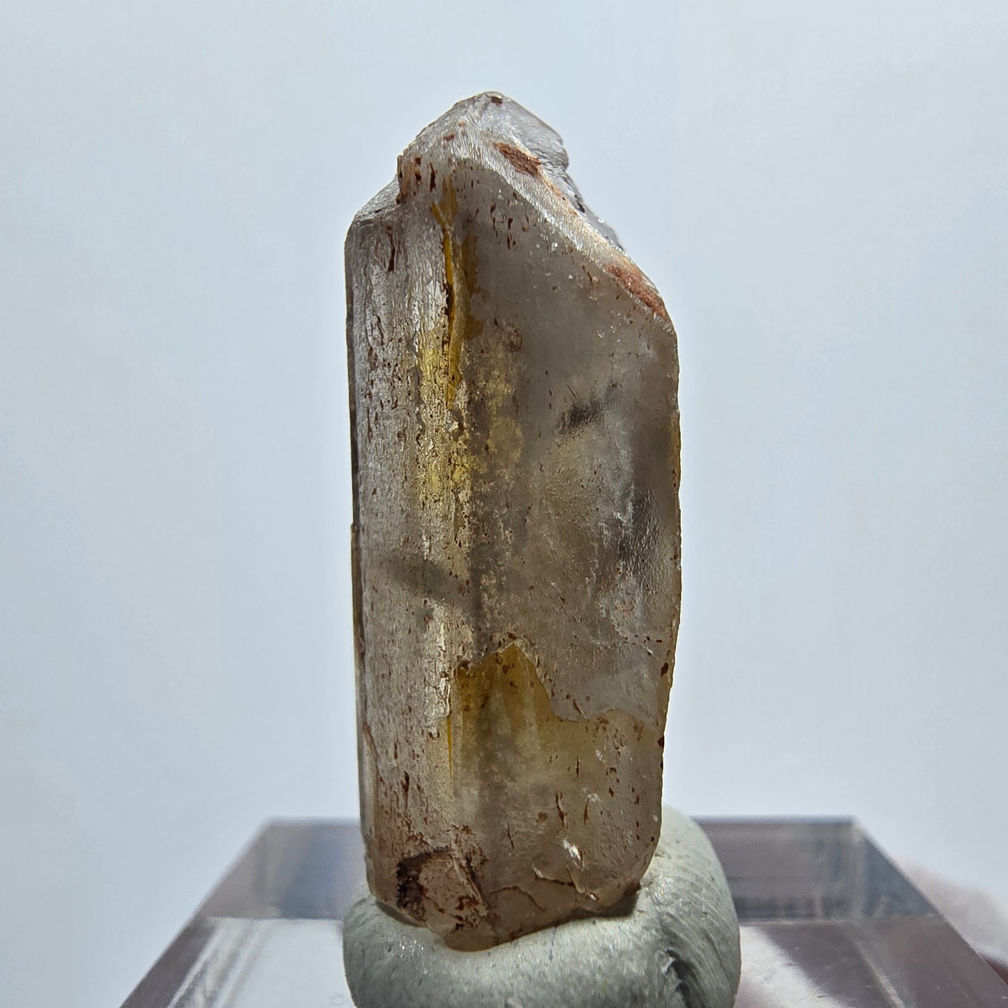 Seltener Baryt X Kristall, braun gelb Brukkaros, Namibia 29*12*9mm
