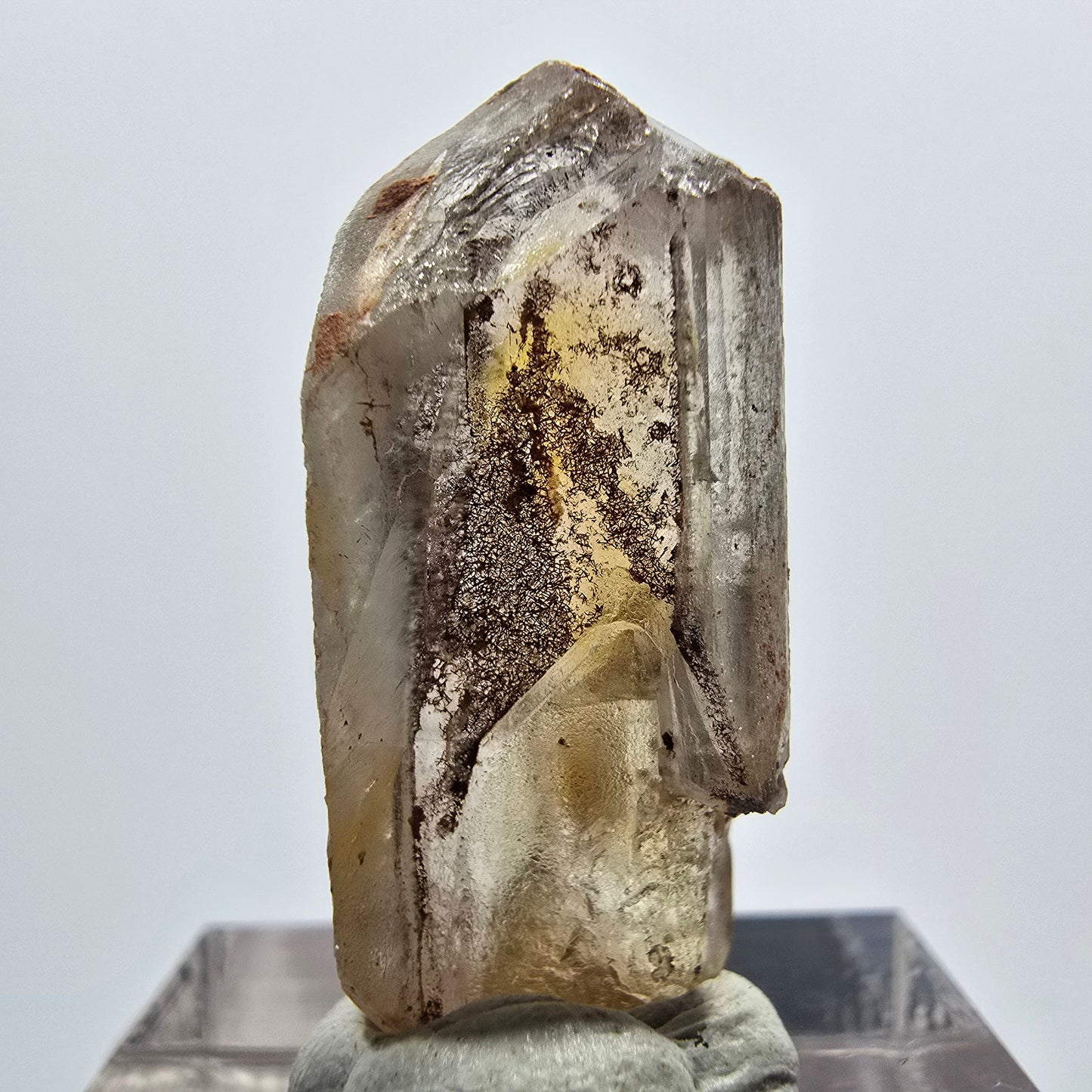 Seltener Baryt X Kristall, braun gelb Brukkaros, Namibia 29*12*9mm