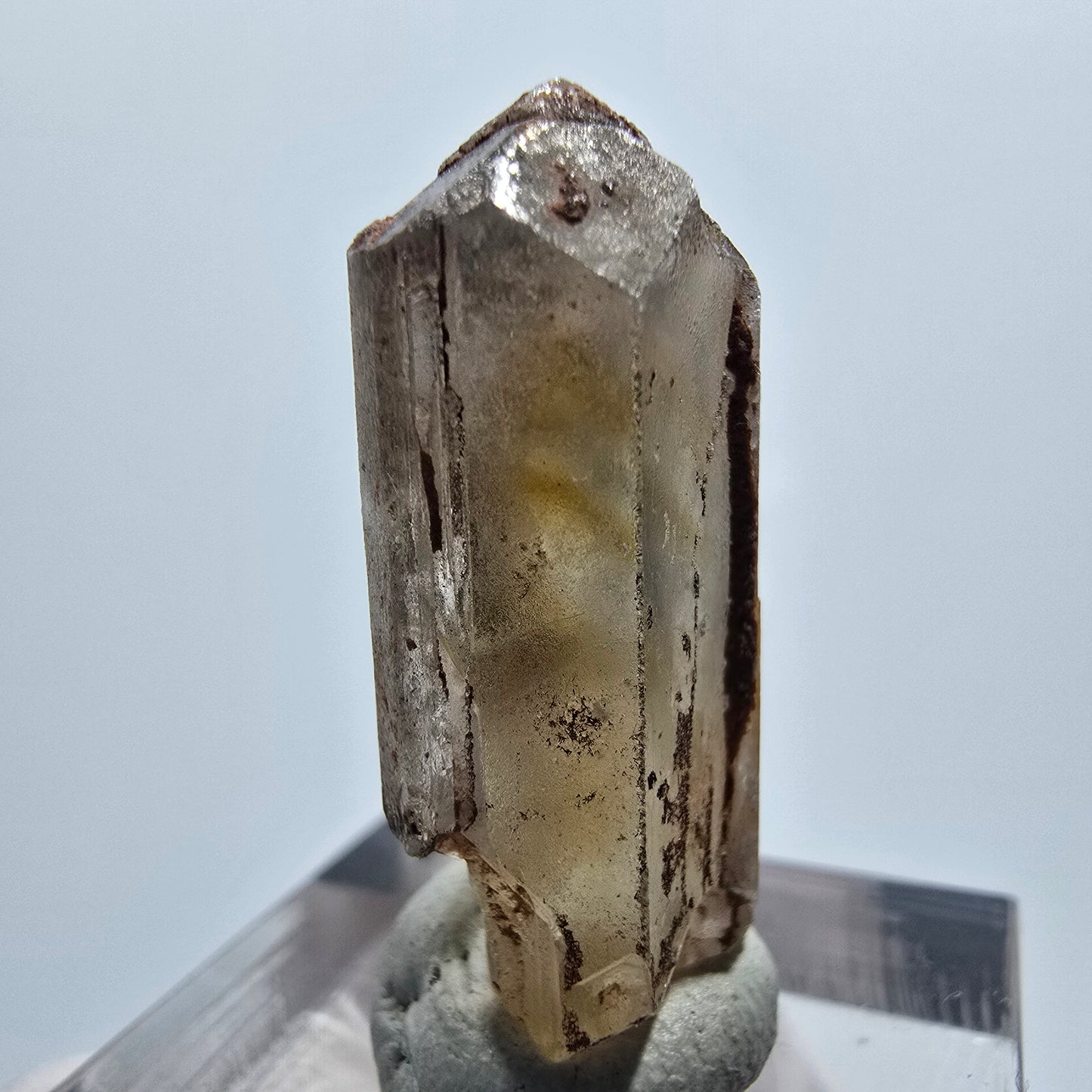 Seltener Baryt X Kristall, braun gelb Brukkaros, Namibia 29*12*9mm