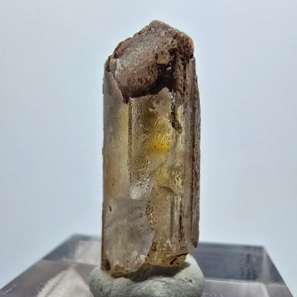 Seltener Baryt X Kristall, braun gelb Brukkaros, Namibia 26*10*9mm