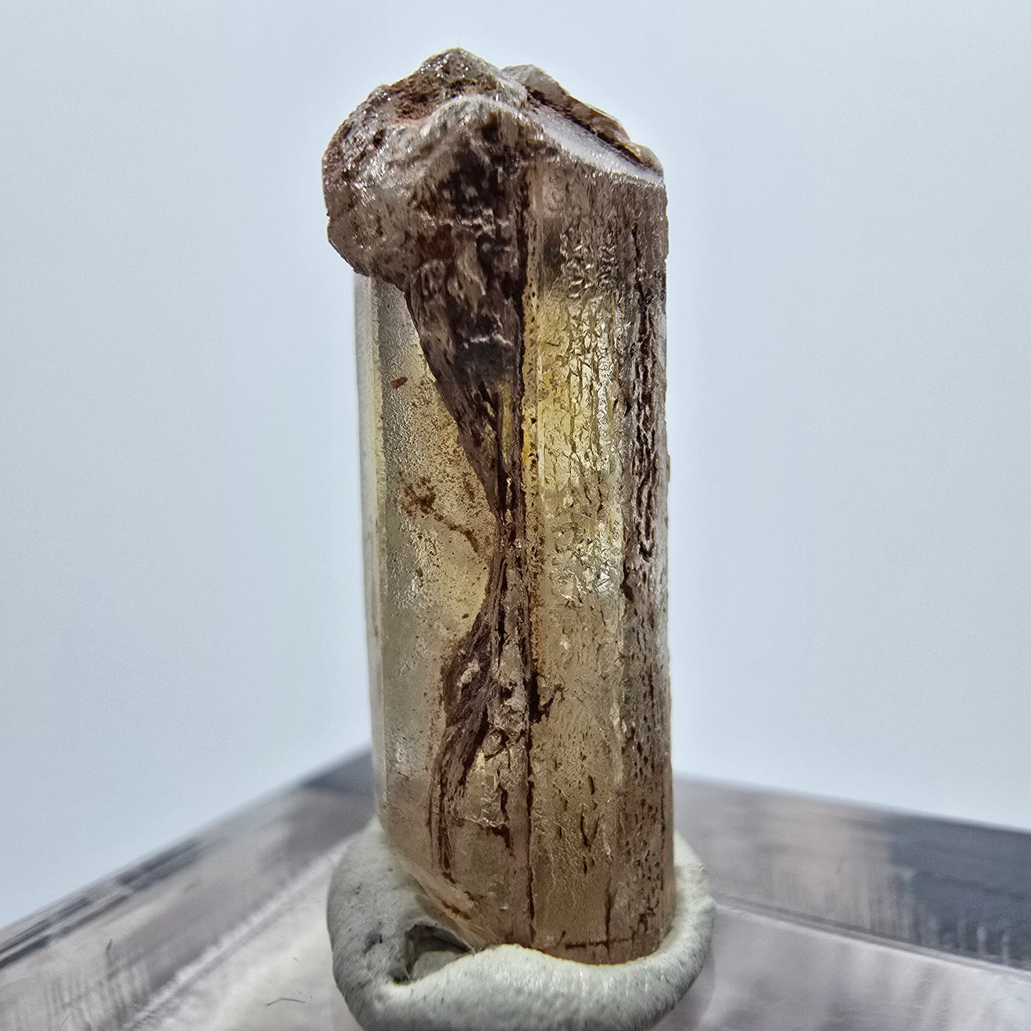 Seltener Baryt X Kristall, braun gelb Brukkaros, Namibia 26*10*9mm