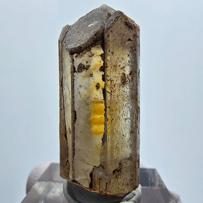 Seltener Baryt X Kristall, braun gelb Brukkaros, Namibia 28*16*15mm