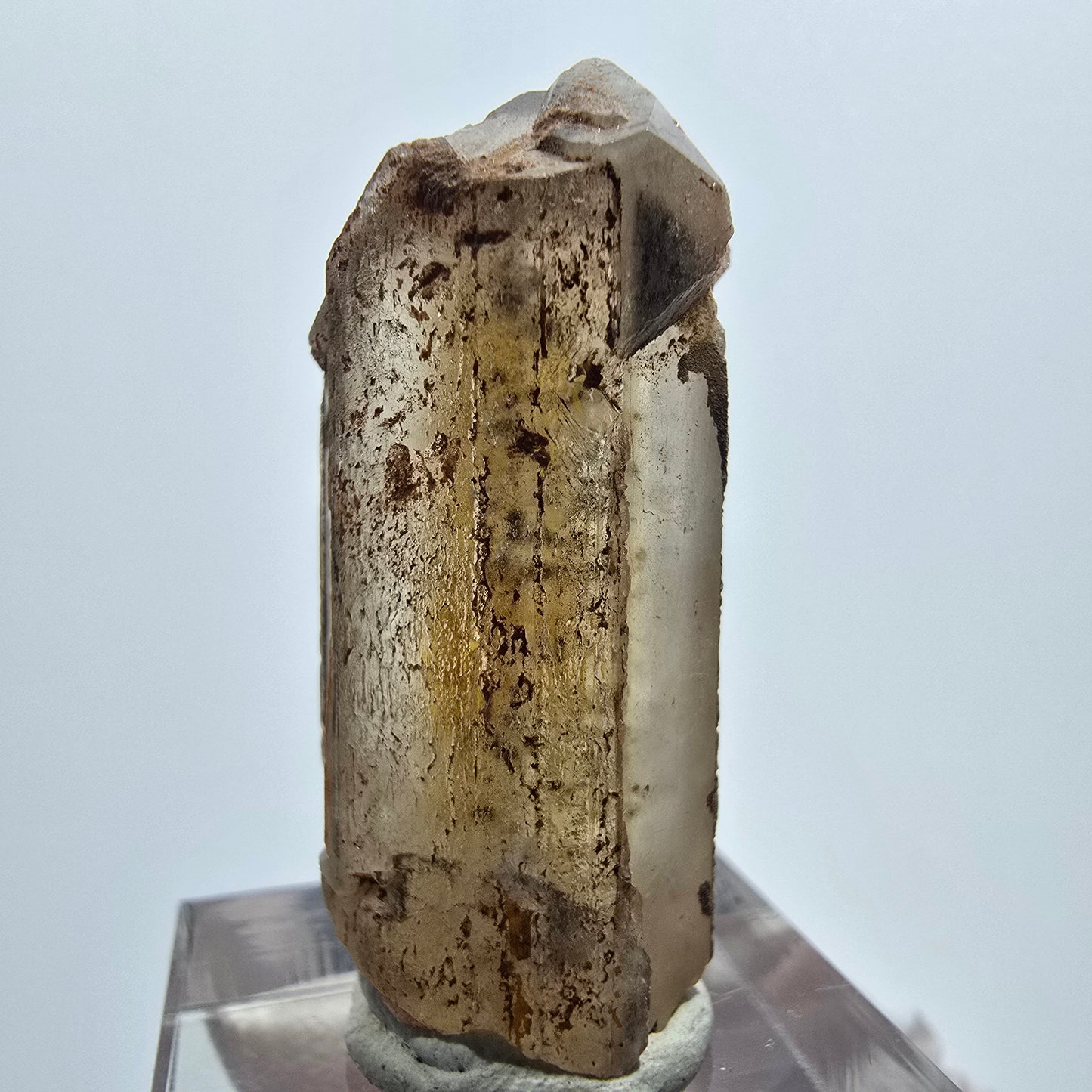 Seltener Baryt X Kristall, braun gelb Brukkaros, Namibia 28*16*15mm