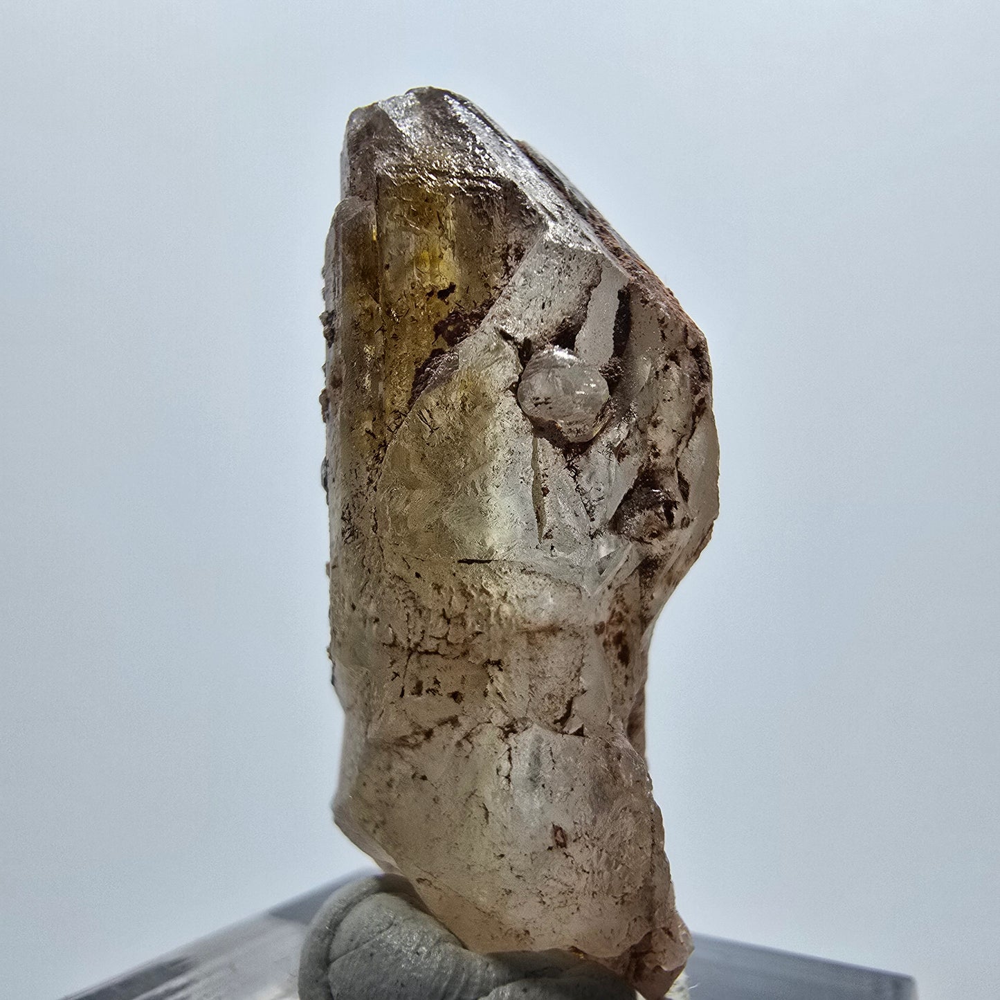 Seltener Baryt X Kristall, braun gelb Brukkaros, Namibia 33*15*11mm