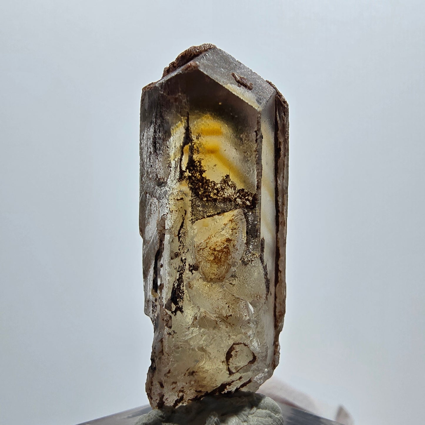 Seltener Baryt mit Enhydro Einschluss (1x Blase) Brukkaros, Namibia 39*14*11mm