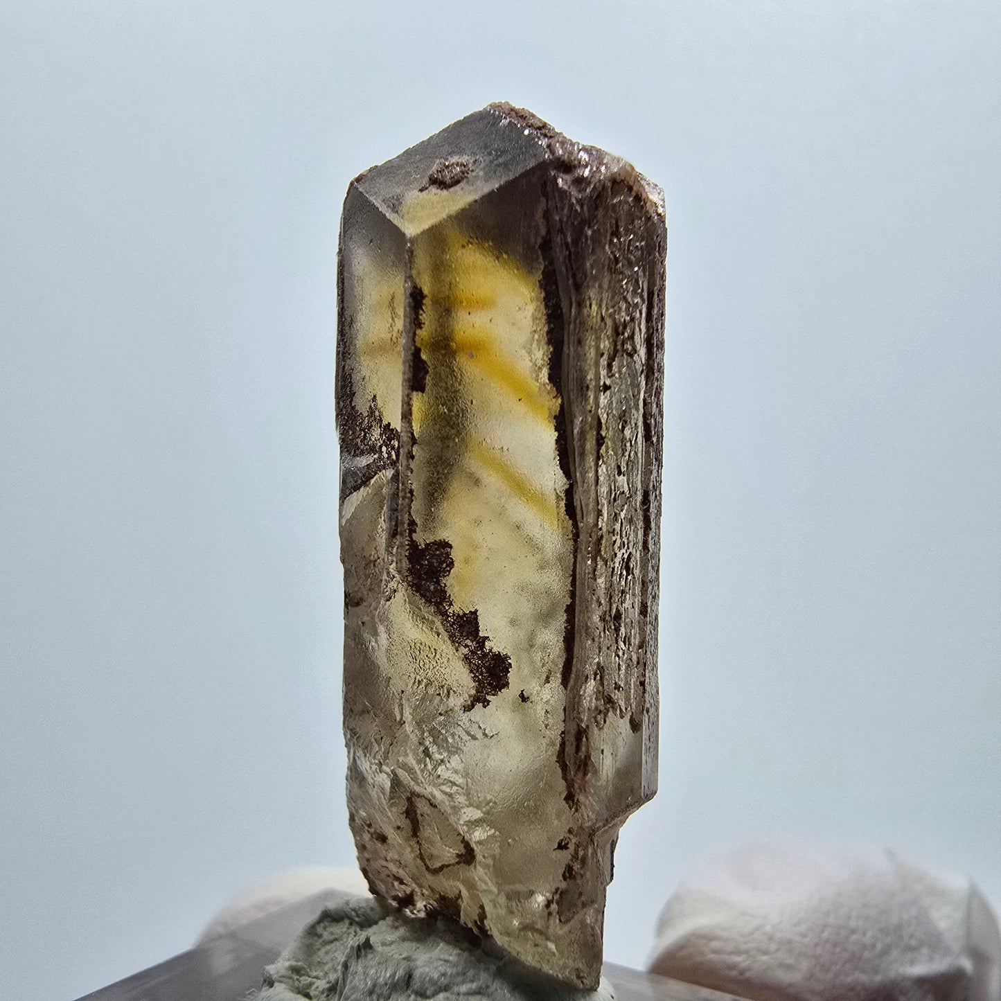 Seltener Baryt mit Enhydro Einschluss (1x Blase) Brukkaros, Namibia 39*14*11mm