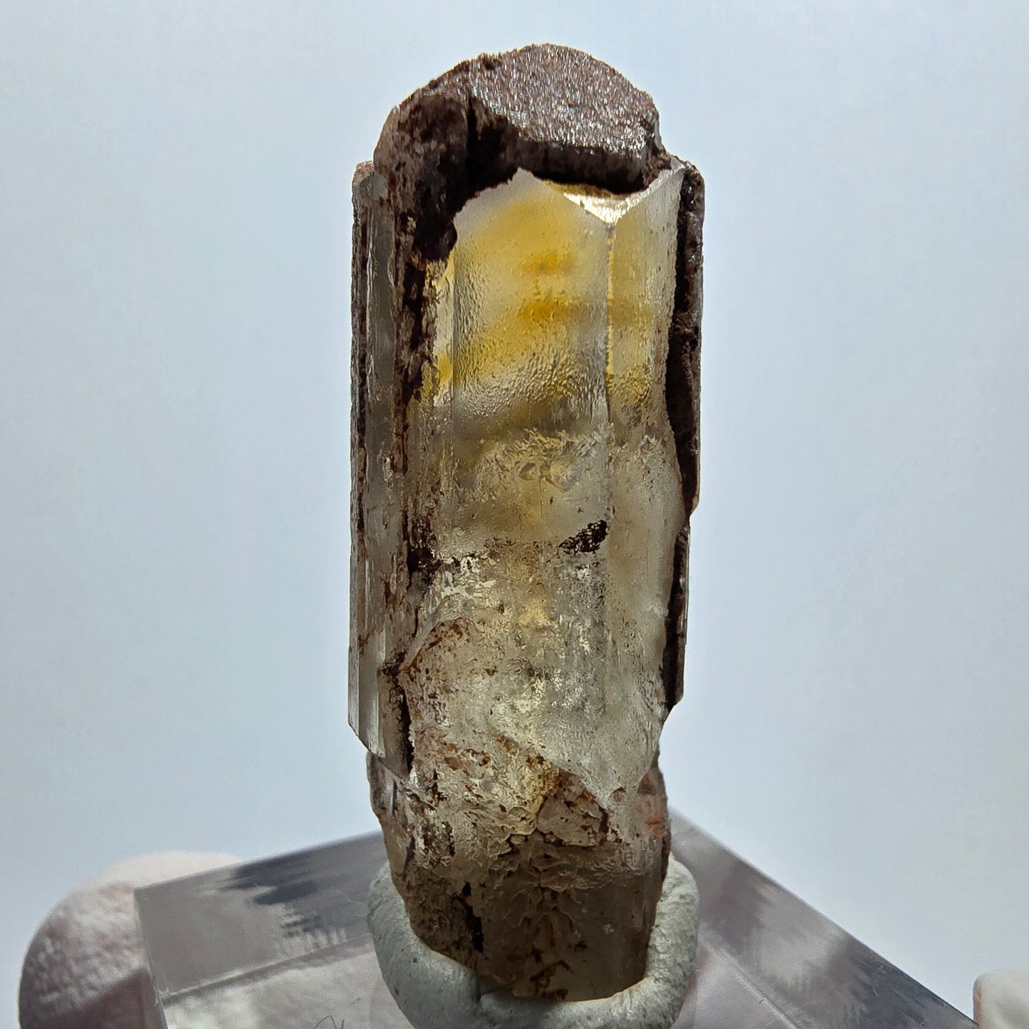 Seltener Baryt mit Enhydro Einschluss (1x Blase) Brukkaros, Namibia 39*14*11mm