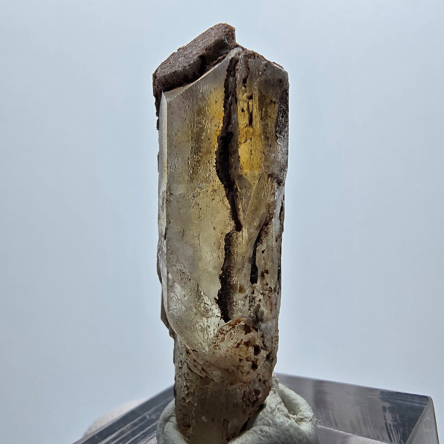 Seltener Baryt mit Enhydro Einschluss (1x Blase) Brukkaros, Namibia 39*14*11mm