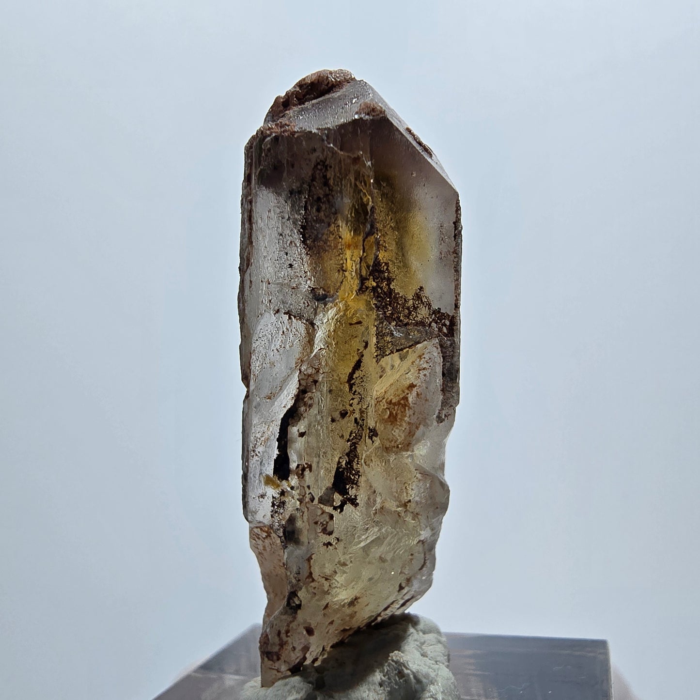 Seltener Baryt mit Enhydro Einschluss (1x Blase) Brukkaros, Namibia 39*14*11mm