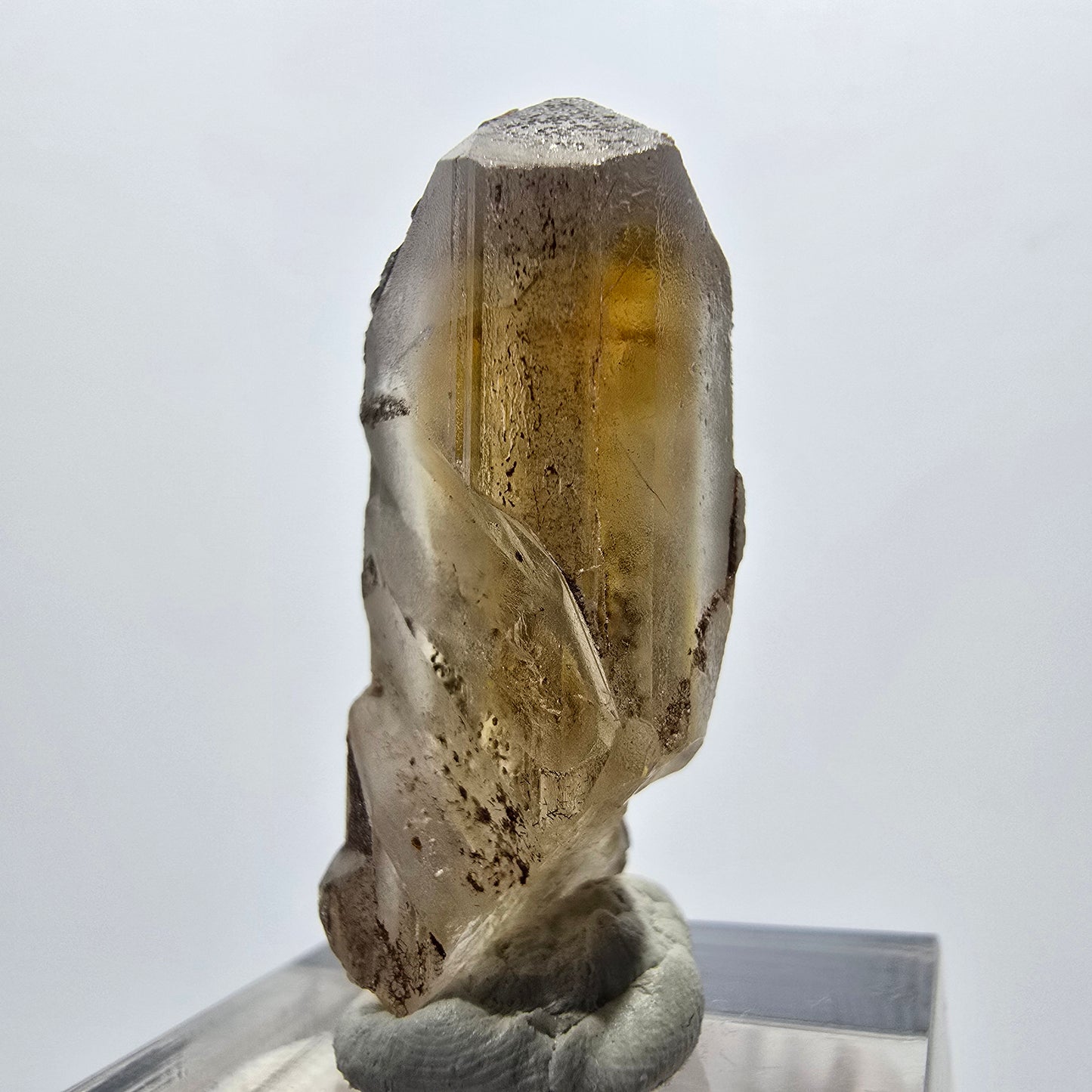 Seltener Baryt X Kristall, braun gelb Brukkaros, Namibia 35*16*12mm