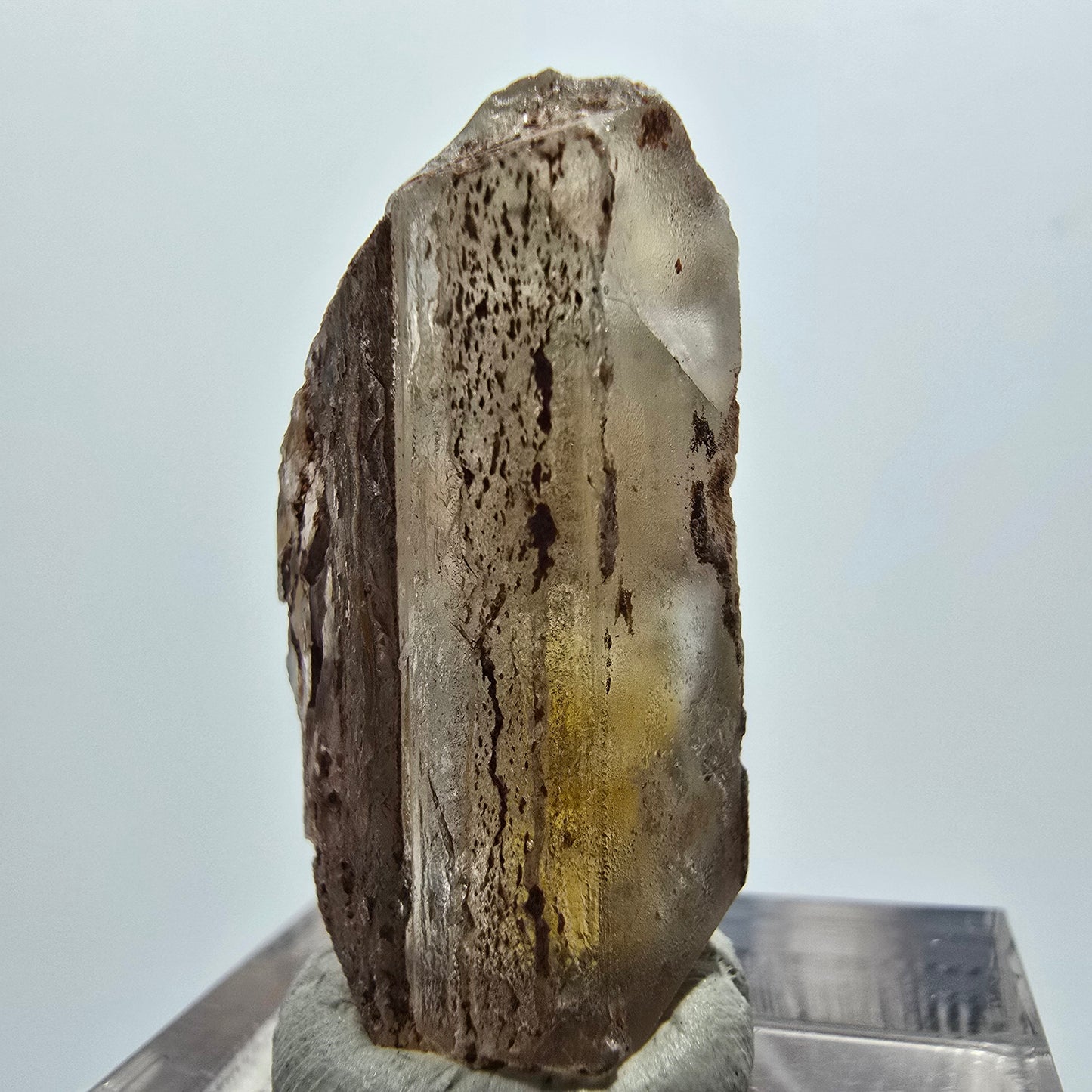 Seltener Baryt X Kristall, braun gelb Brukkaros, Namibia 29*14*12mm