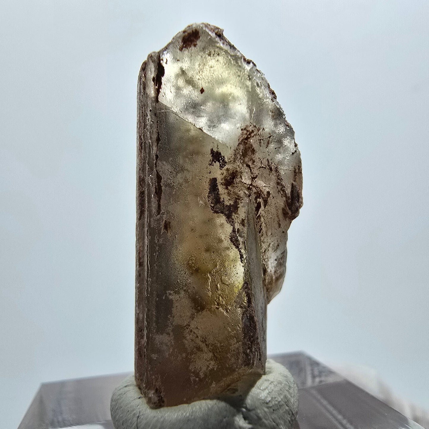 Seltener Baryt X Kristall, braun gelb Brukkaros, Namibia 29*14*12mm