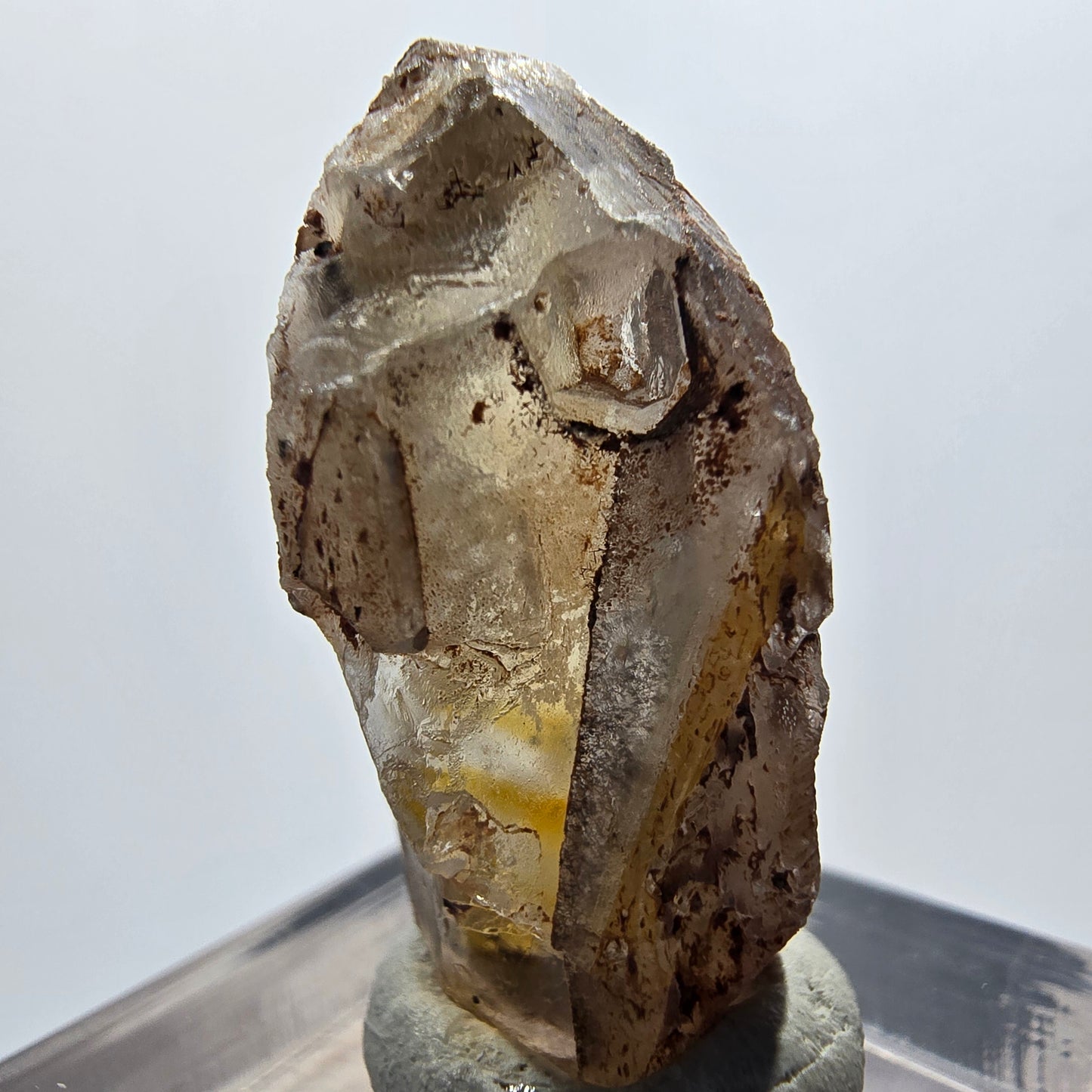 Seltener Baryt X Kristall, braun gelb Brukkaros, Namibia 29*14*12mm