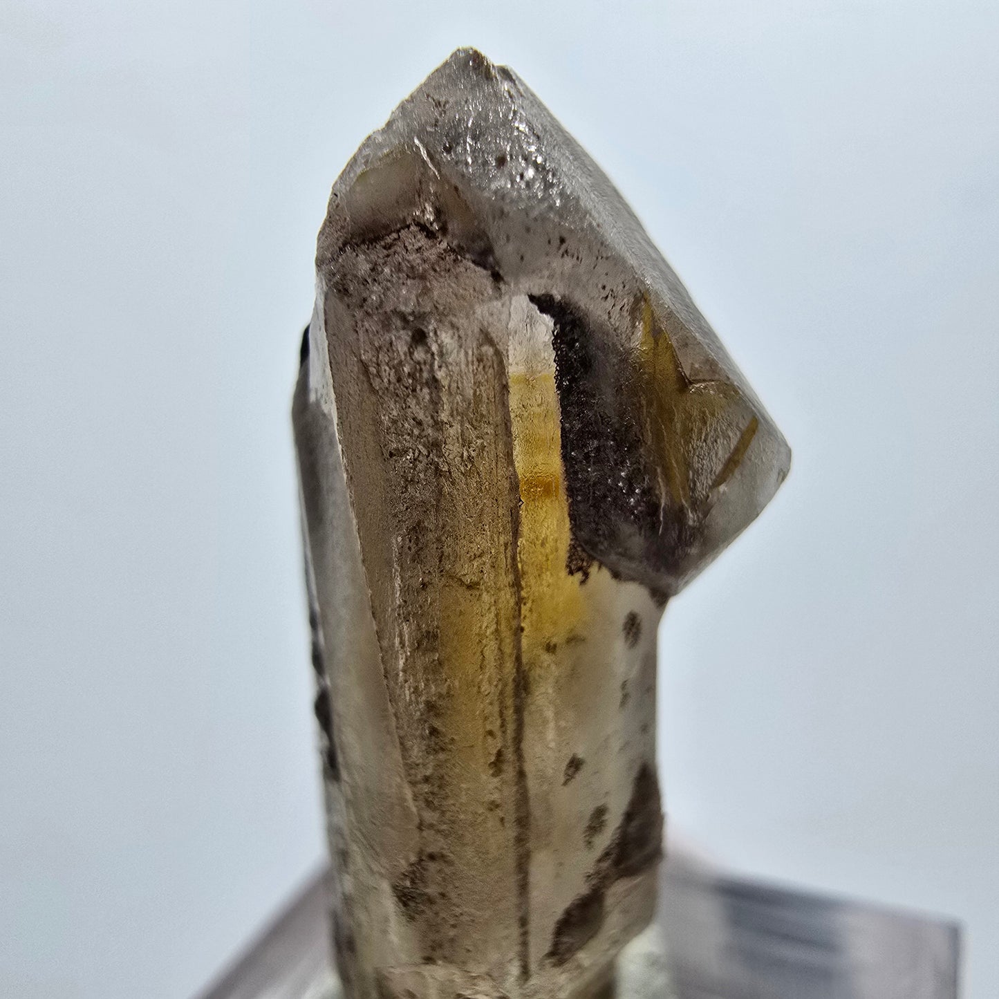 Seltener Baryt X Kristall, braun gelb 34*12*11mm Brukkaros, Namibia