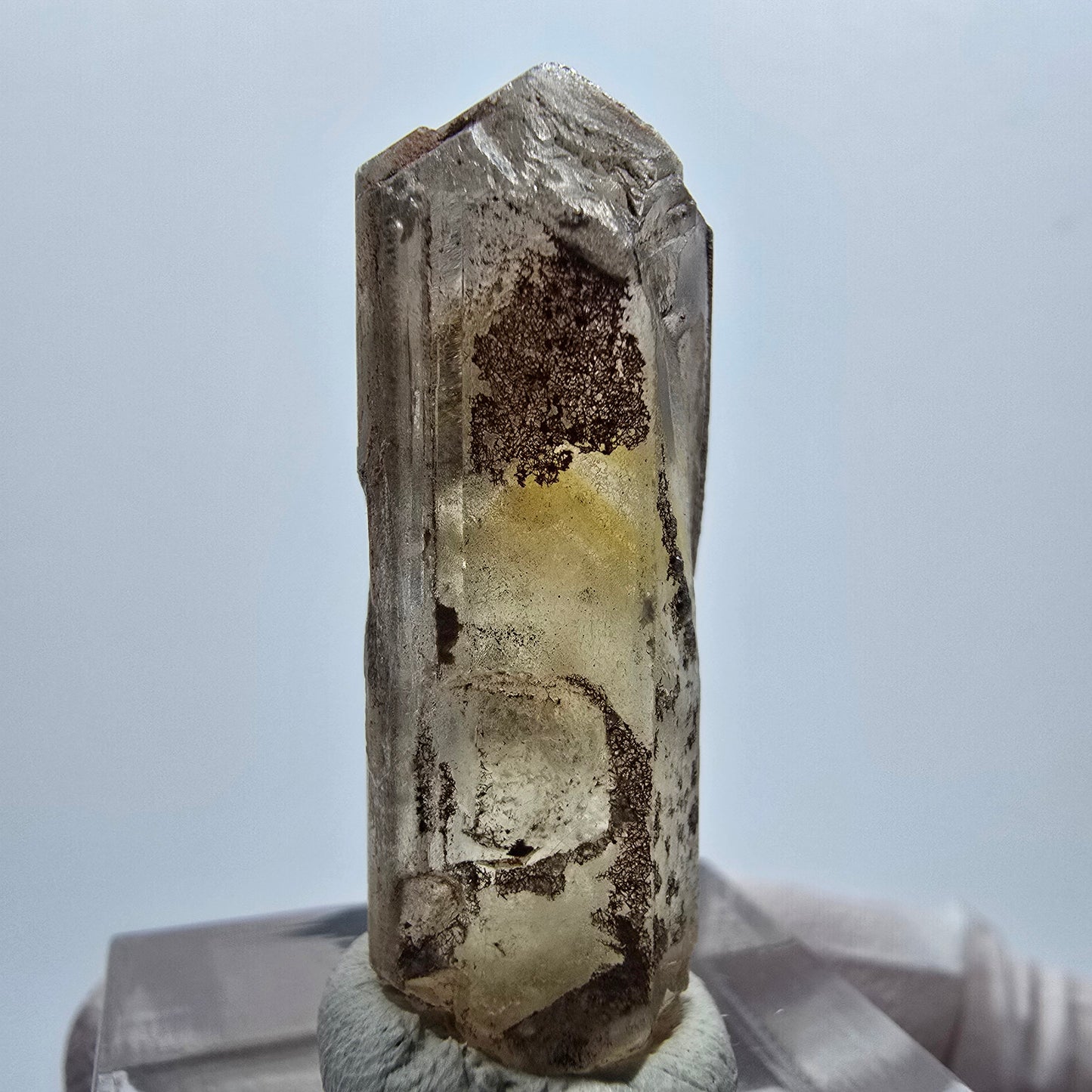 Seltener Baryt X Kristall, braun gelb 34*12*11mm Brukkaros, Namibia