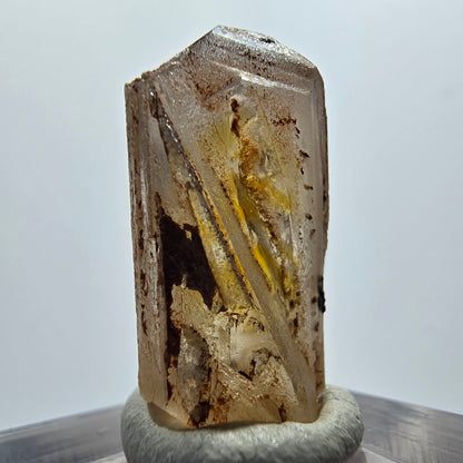 Seltener Baryt X Kristall, braun gelb Brukkaros, Namibia 24*12*11mm