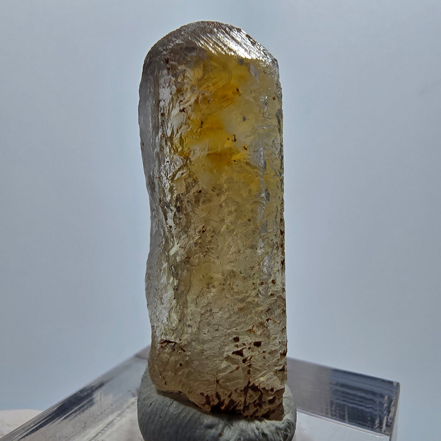 Seltener Baryt X Kristall, braun gelb Brukkaros, Namibia 35*14*11mm