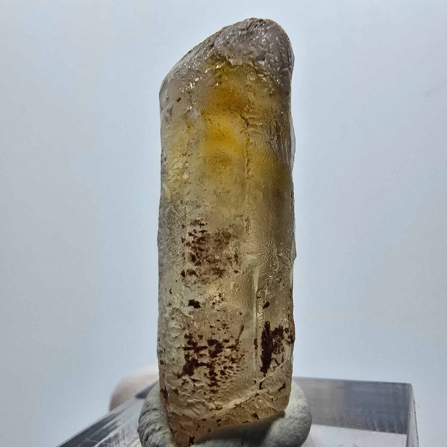 Seltener Baryt X Kristall, braun gelb Brukkaros, Namibia 35*14*11mm