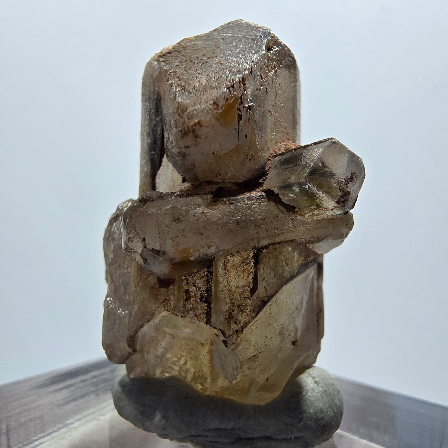 Seltener Baryt X Kristall, braun gelb Brukkaros, Namibia 27*18*16mm