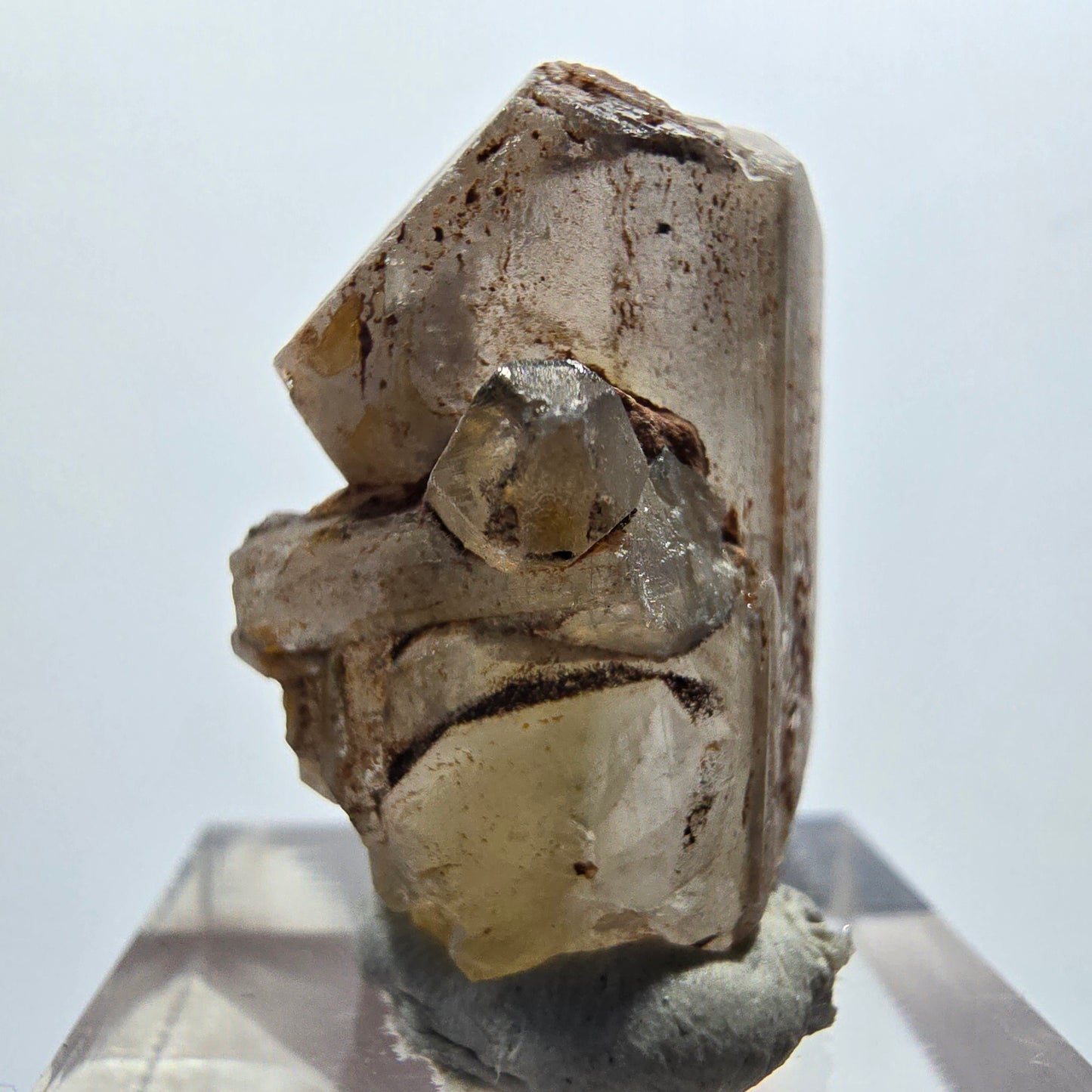 Seltener Baryt X Kristall, braun gelb Brukkaros, Namibia 27*18*16mm