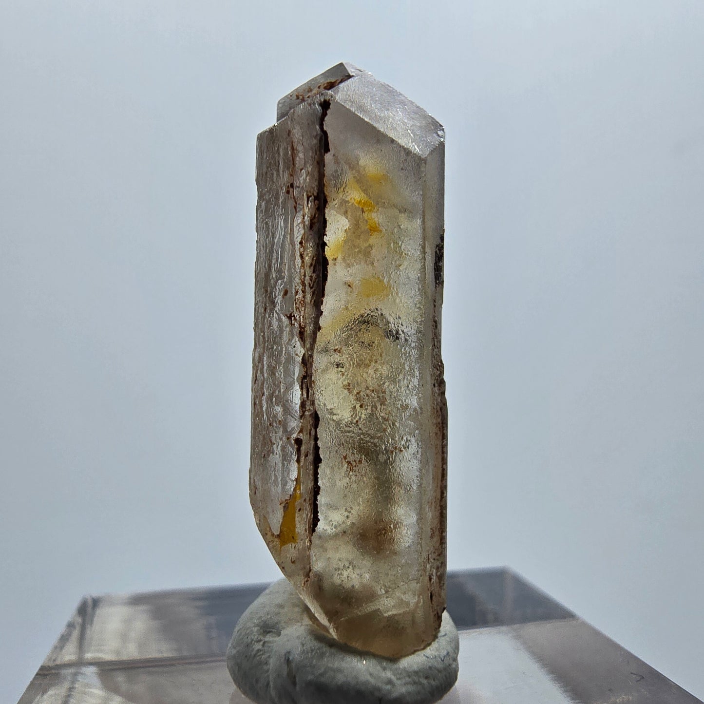 Seltener Baryt X Kristall, braun gelb Brukkaros, Namibia 29*9*9mm